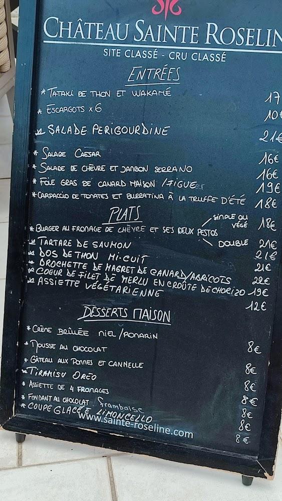 Restaurant l'Orangeraie - Menu Image 1